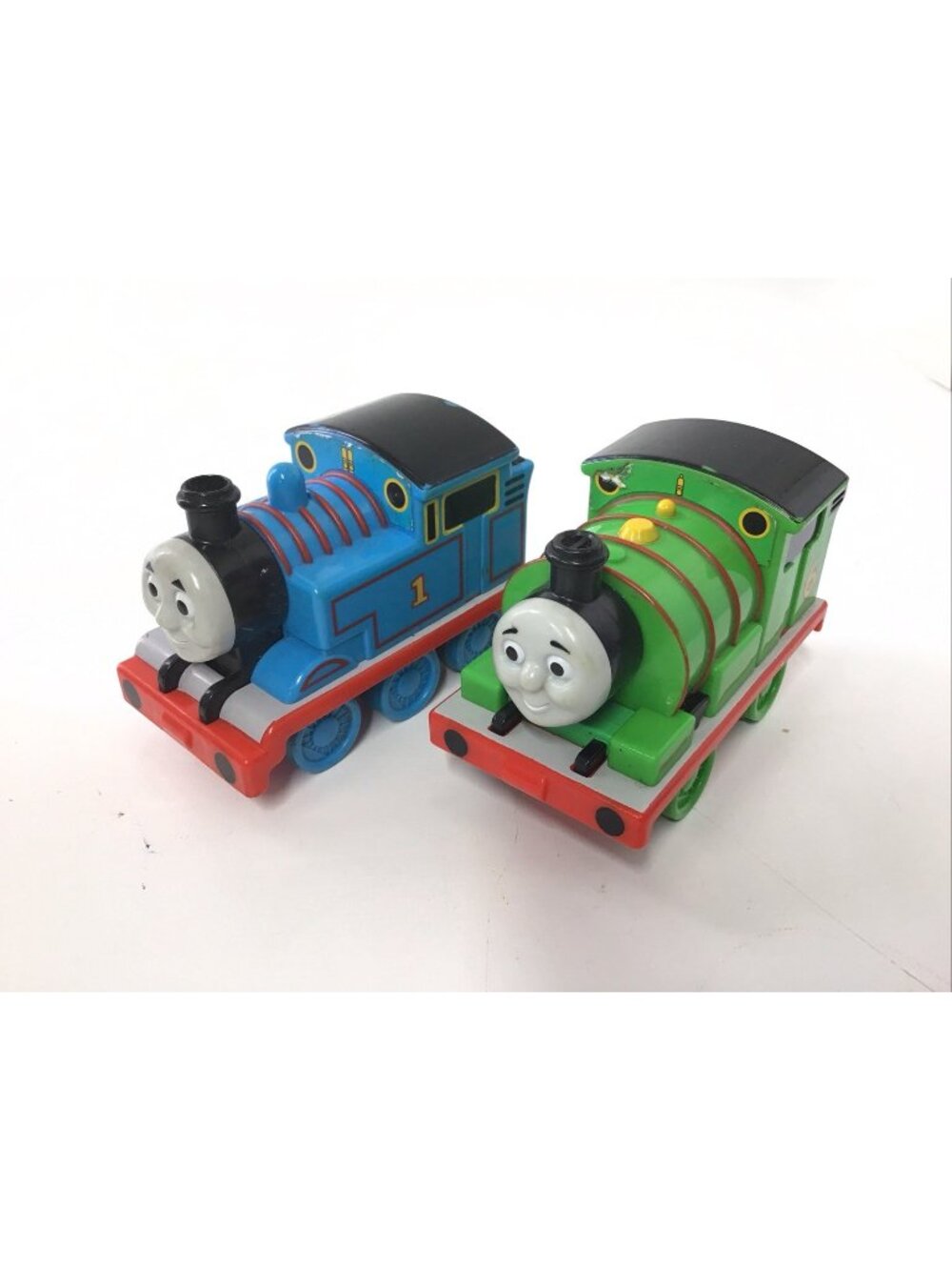 Percy & Thomas The Train Pull Back Go Engine Racer Lot Of 2 Gullane 2009 Toddler